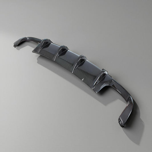 Quad Exhaust Carbon Fiber Rear Diffuser for Scirocco R
