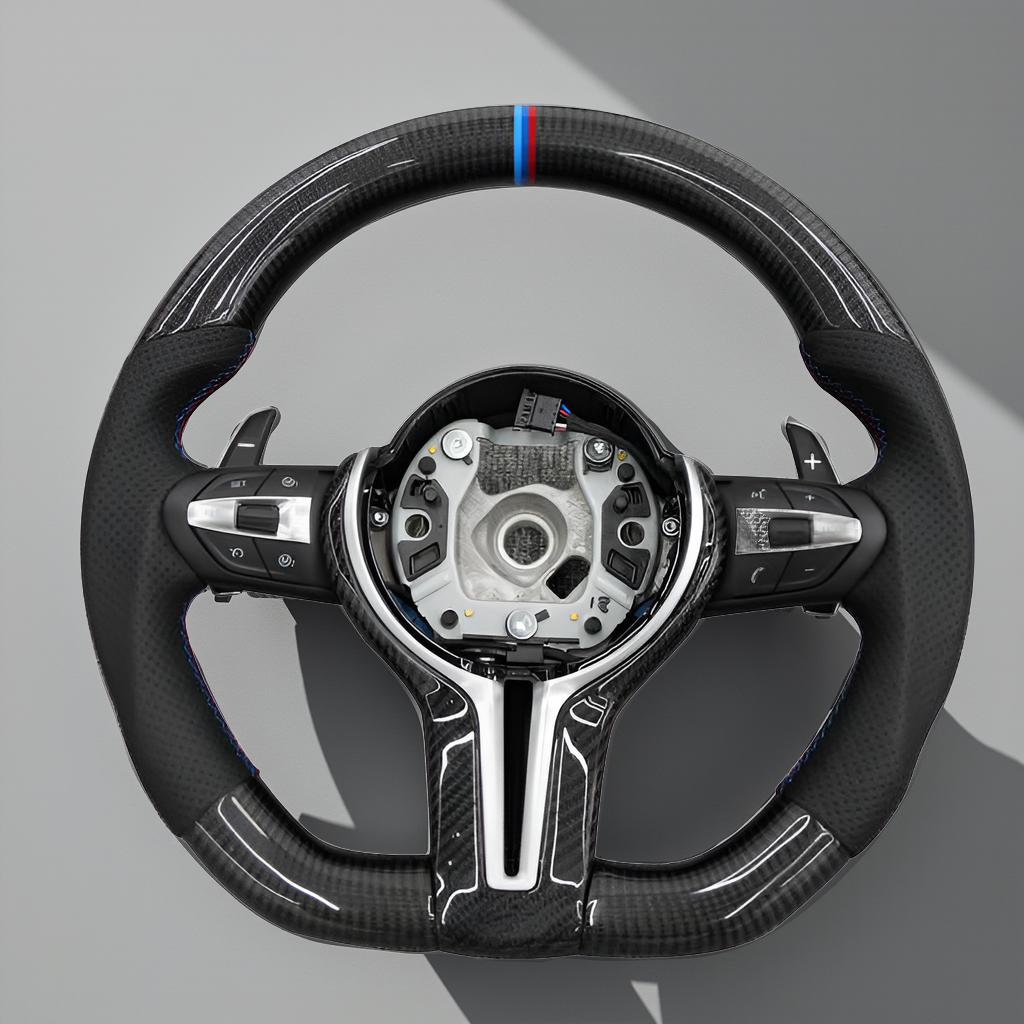 Customized Carbon Fiber Sport Steering Wheel for BMW M3, M4, M5 (F83, F87) with CF Trim