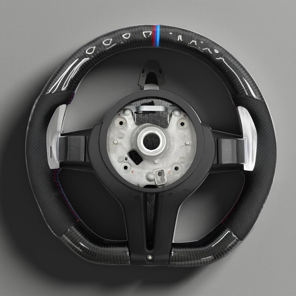 Customized Carbon Fiber Sport Steering Wheel for BMW M3, M4, M5 (F83, F87) with CF Trim