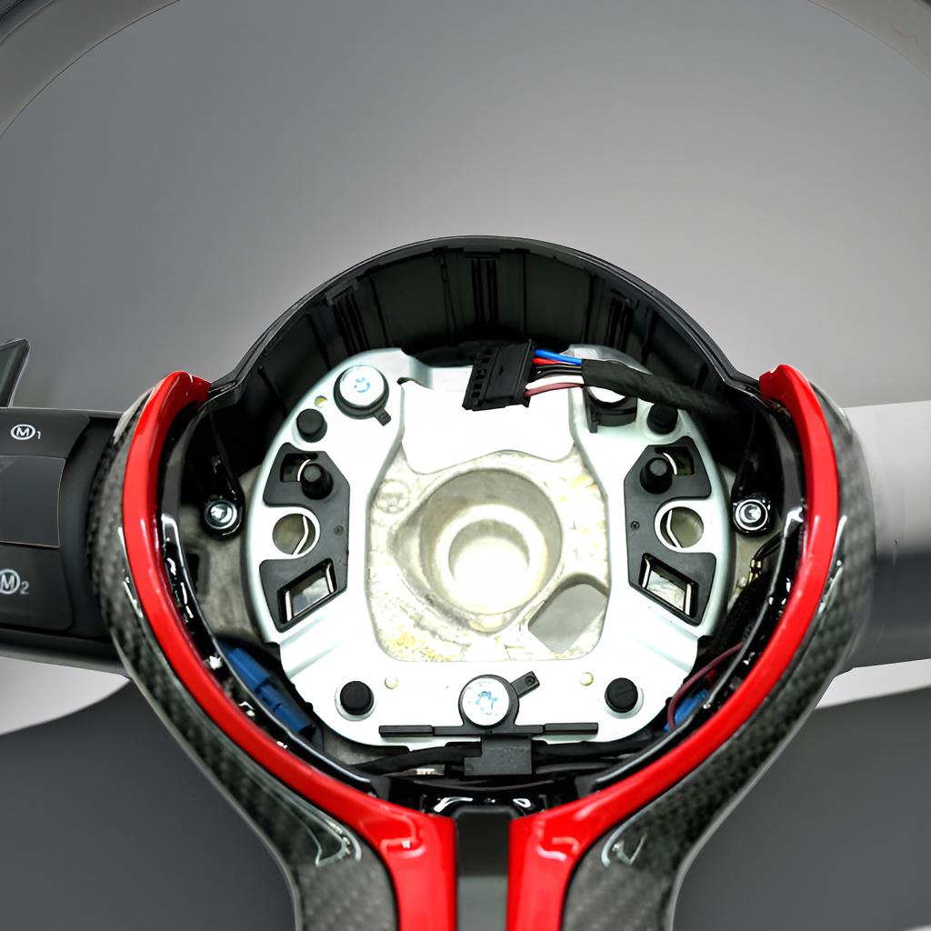 BMW M & F Series Luxury Red Nappa Leather Steering Wheel Upgrade (F30/F80 M3 Full Set)