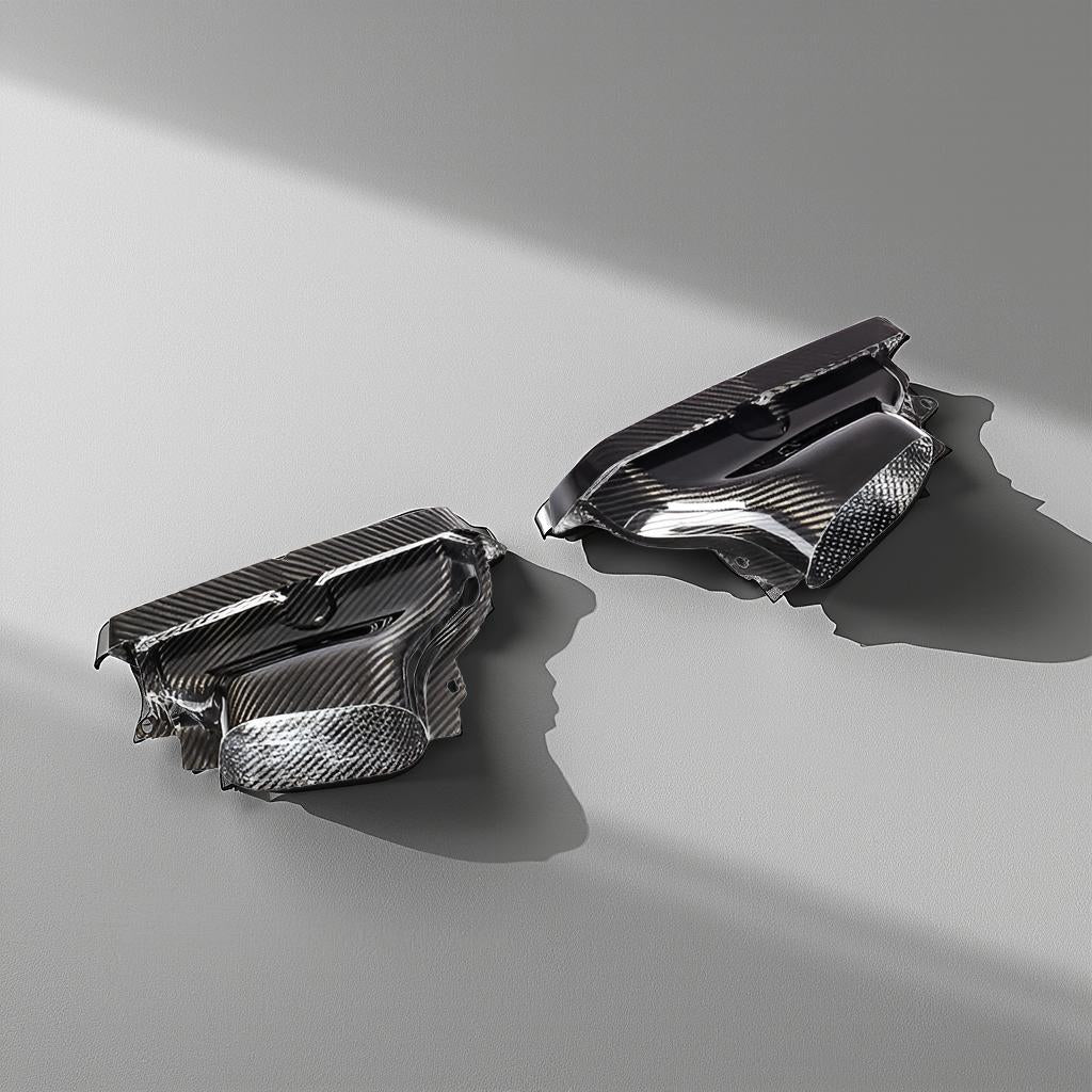 Dry Carbon Tail Exhaust Tips - Mercedes Benz AMG W205/W213/W222, GLC/GLE/GLS-Class Sport