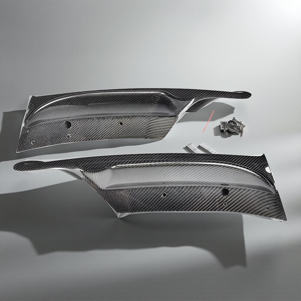 2005-2008 Real Carbon E90 M Tech Front Splitter for BMW M Tech Bumper