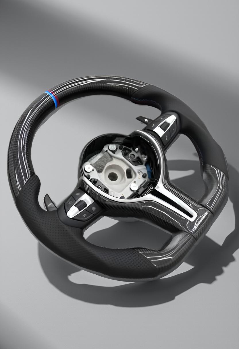 Carbon Fiber Steering Wheel for BMW M Series (M2, M3, M4, M5, M6) and Models (F10, F20, F22, F30, F32, F36, F06, F07, E70, F15, F16)