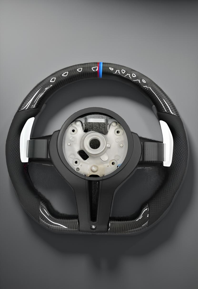 Customizable Carbon Fiber F10 M-Sport Steering Wheel for BMW F Series: F30, F80, F32, F22, F87 & More