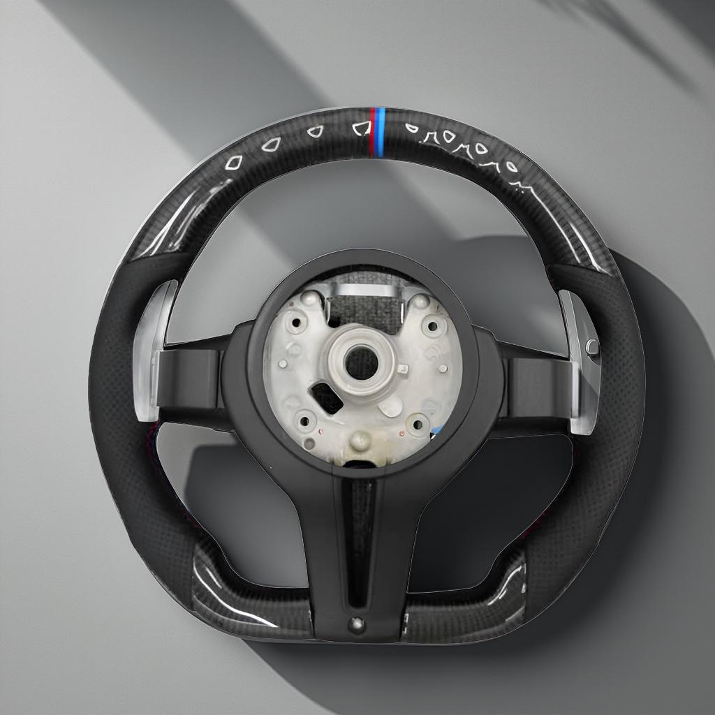 BMW F30 3-Series & F80 4-Series M Style Carbon Fiber Steering Wheel Full Set