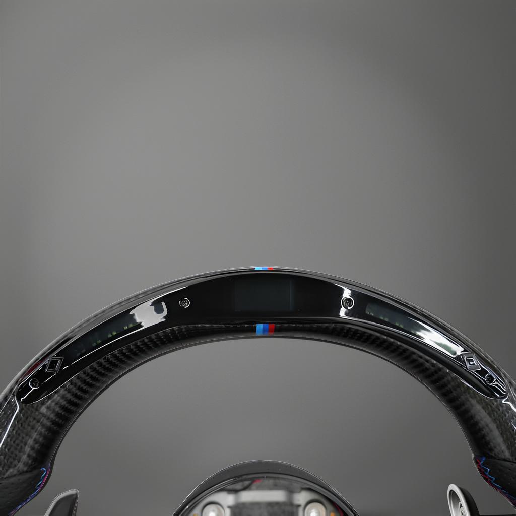 Carbon Fiber LED Steering Wheel with Trim for BMW F-Series (F22, F30, F35, F80, F20, F25, M2, M3, M4)