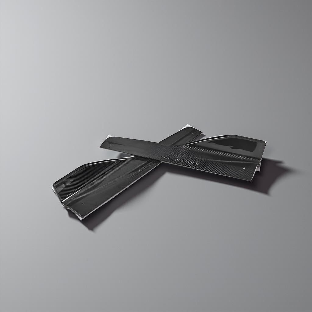 Carbon Fiber Side Skirts & Splitter Corner Fins Aprons for BMW F80 M3 & F82/F83 M4 (2014-2019)
