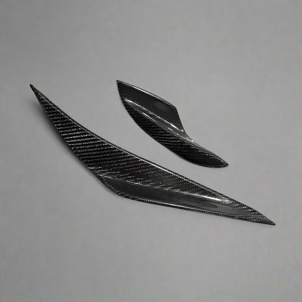 BMW 3 Series E90 E92 M3 E93 Carbon Fiber Front Splitter Fins (2006-2013)