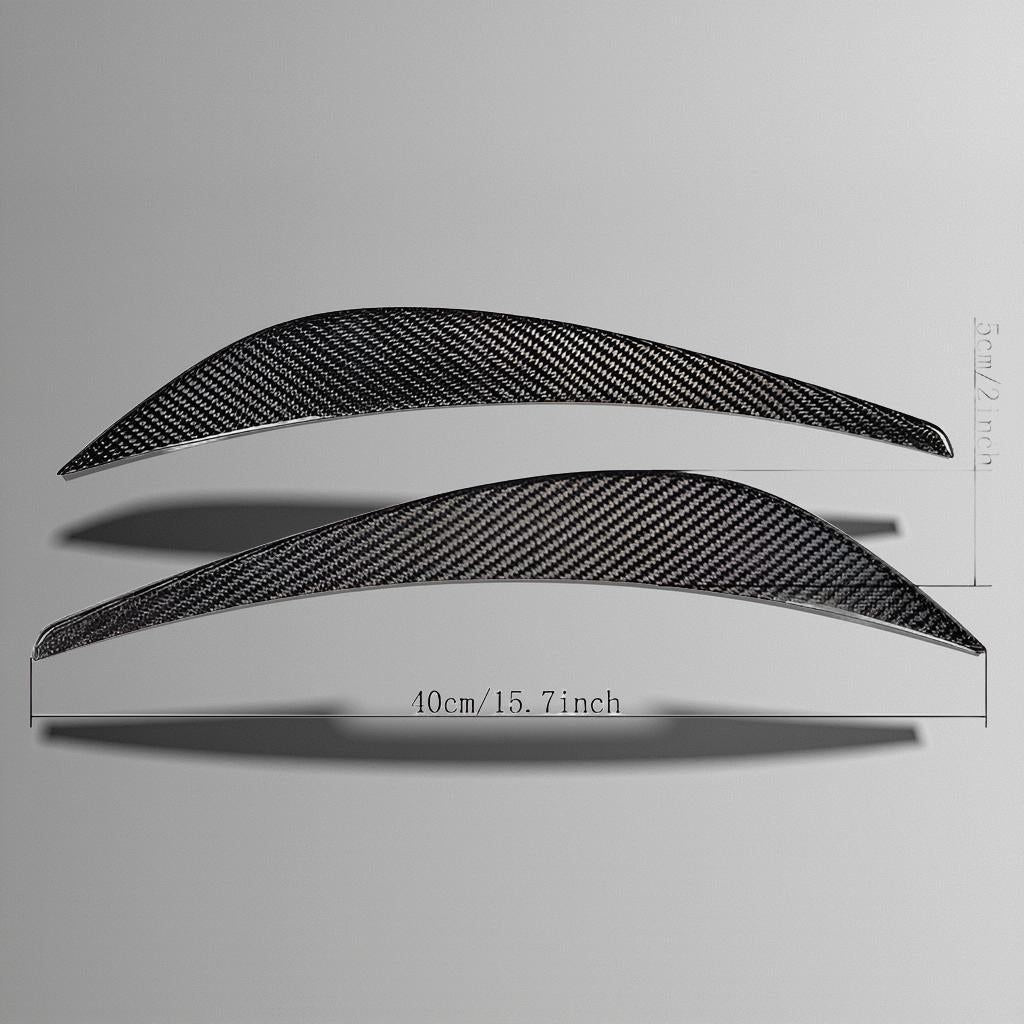 Audi R8 V8 Gen1 Carbon Fiber Front Bumper Fins (2009-2015)