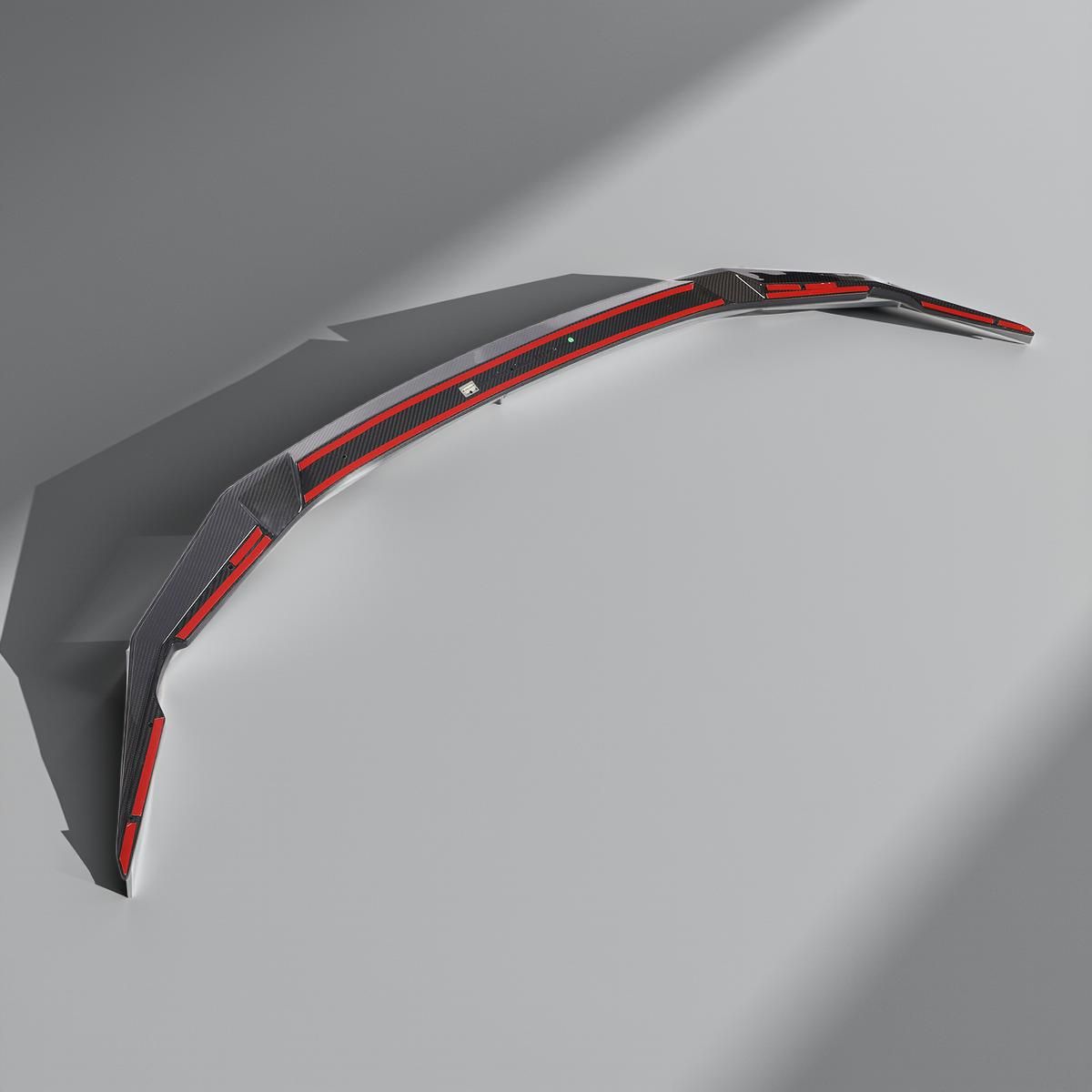 F90 M5 Carbon Fiber Front Lip Splitter for BMW 5 Series 2021 Sedan 4-Door