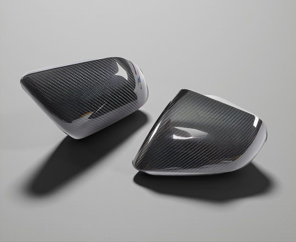 Vacuum Carbon Fiber Side Mirror Covers for Ford Mustang GT Coupe 2-Door (2015-2017)