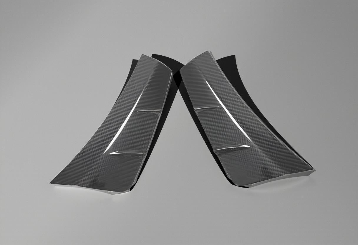 Carbon Fiber Bumper Side Air Vent Fender Cover - Mercedes W205/C205 Sport C43 AMG (2019-2020)