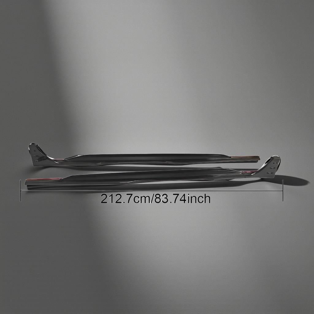Dry Carbon Fiber Side Skirt Extension Splitter - Audi RS6 C8 Avant (2019-2021)