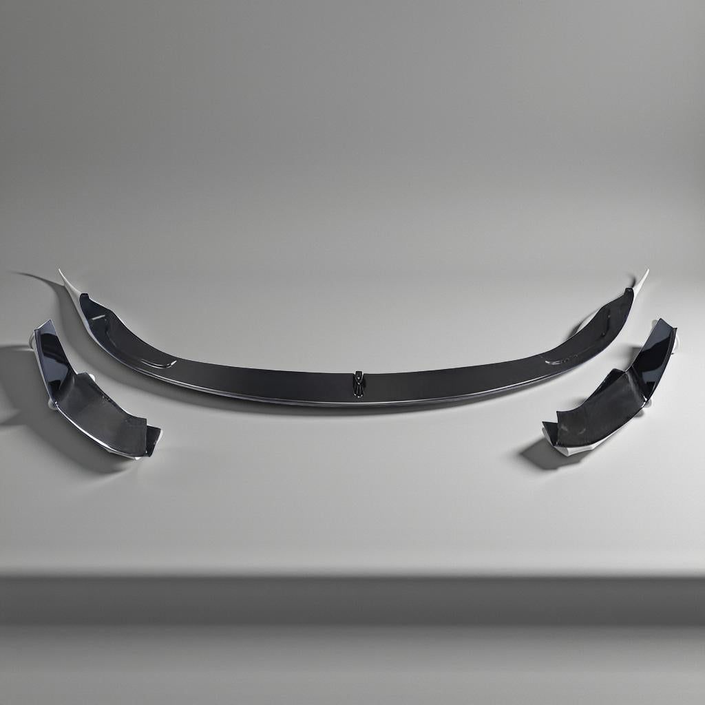 BMW F80 M3 & F83/F82 M4 Real Carbon Fiber Front Lip Splitter Chin (2014-2019, 3-Piece Style)