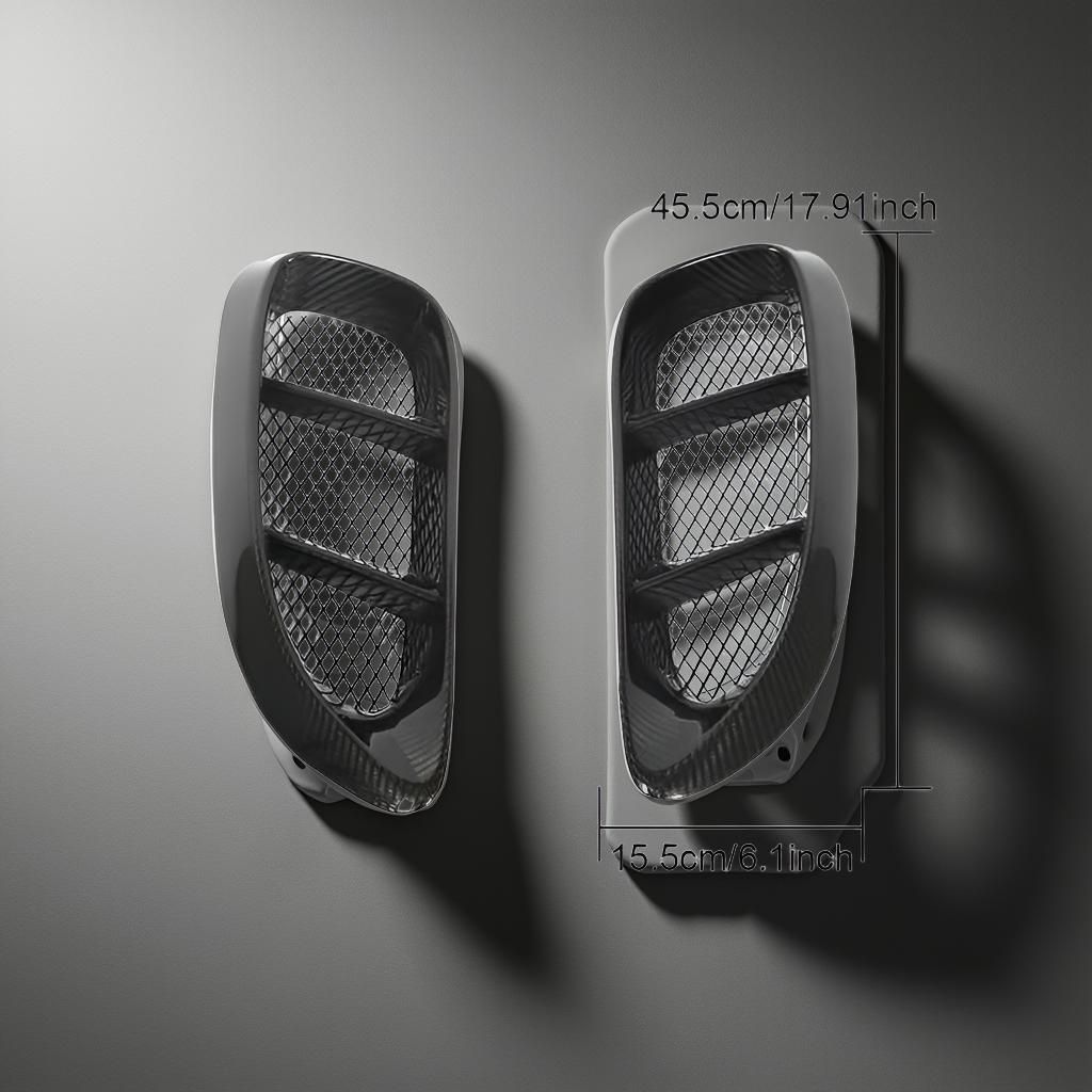 Porsche 718 Carbon Fiber Side Air Scoop Vents Cover (2016-2018)