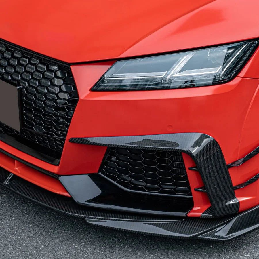Audi TT/TTS/TTRS Carbon Fiber Body Kit with Front Lip, Side Skirt, Rear Diffuser, and Spoiler (2015-2019)