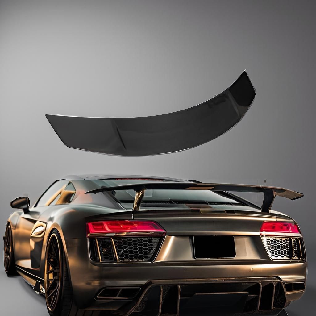 Dry Carbon Fiber Racing Wing Spoiler for Audi R8 Gen 2 V10 Coupe (2016-2018)