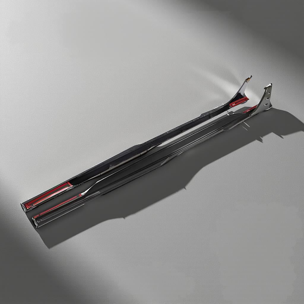Dry Carbon Fiber Side Skirt Extension Splitter - Audi RS6 C8 Avant (2019-2021)