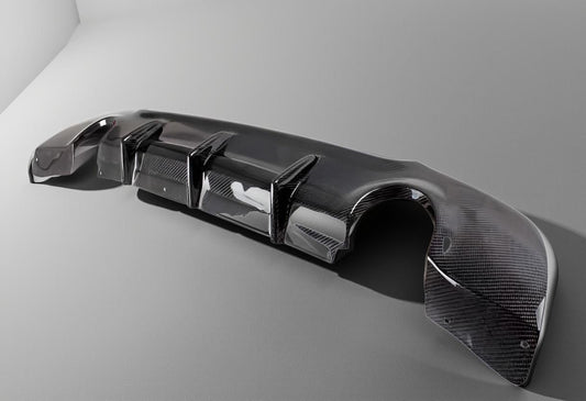 BMW 3 Series E92&E93 M Sport Carbon Fiber Rear Diffuser Lip (2007-2013, 325i)