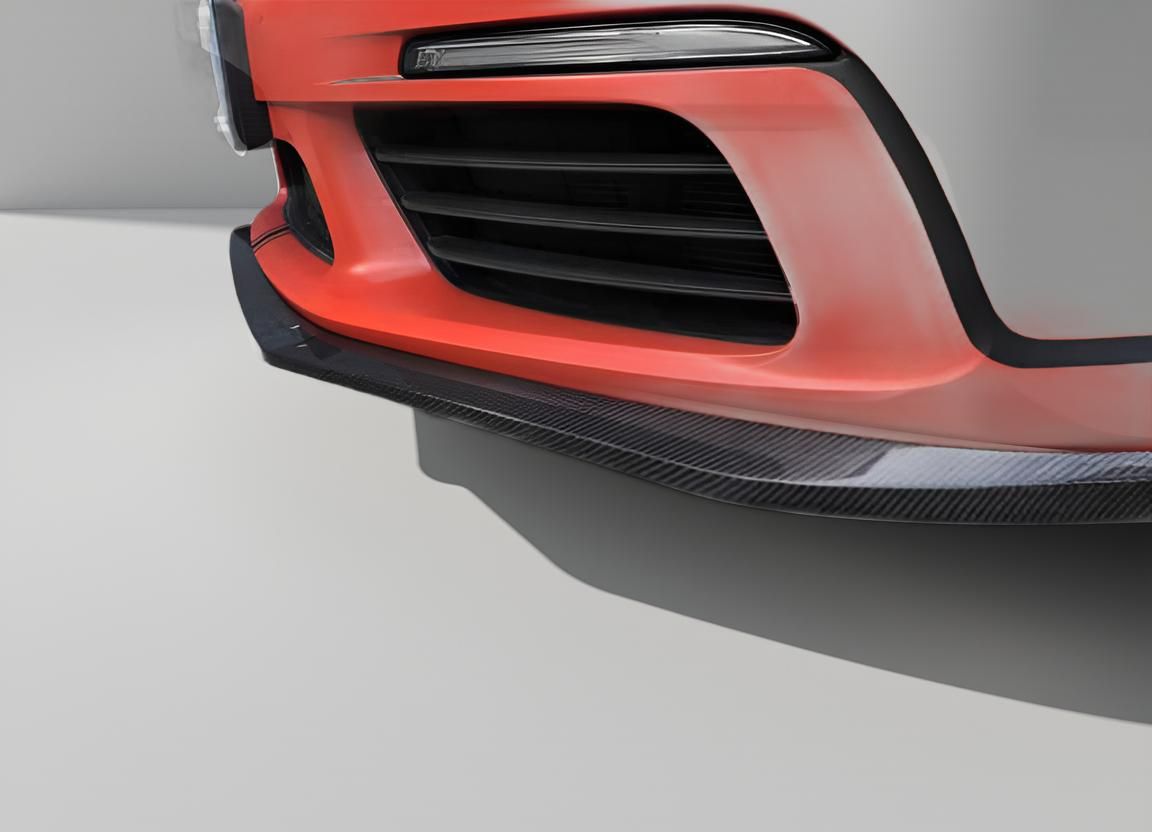 Carbon Fiber Front Lip Splitter & Chin Spoiler for Porsche 718 Boxster or Cayman (2016-2018)
