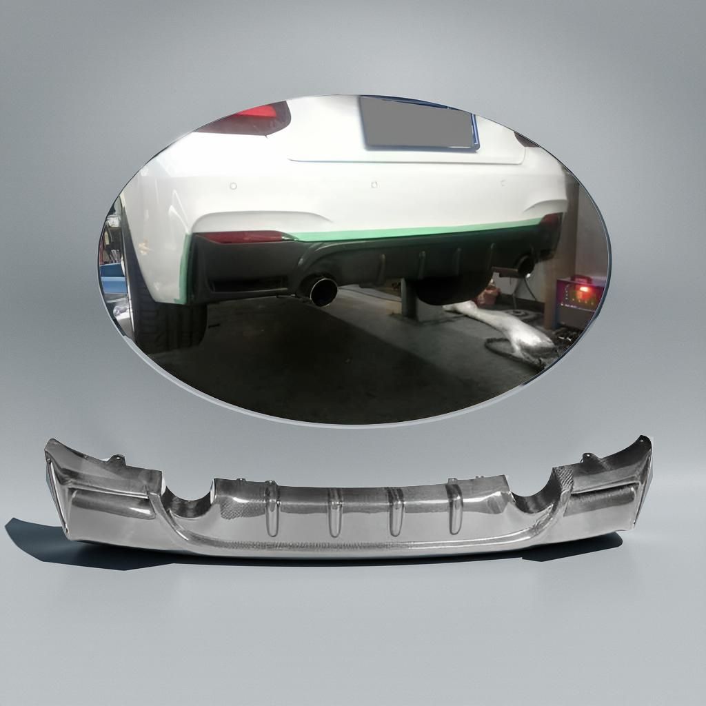 BMW F22 M235i P Style 2 Series Carbon Fiber Rear Diffuser