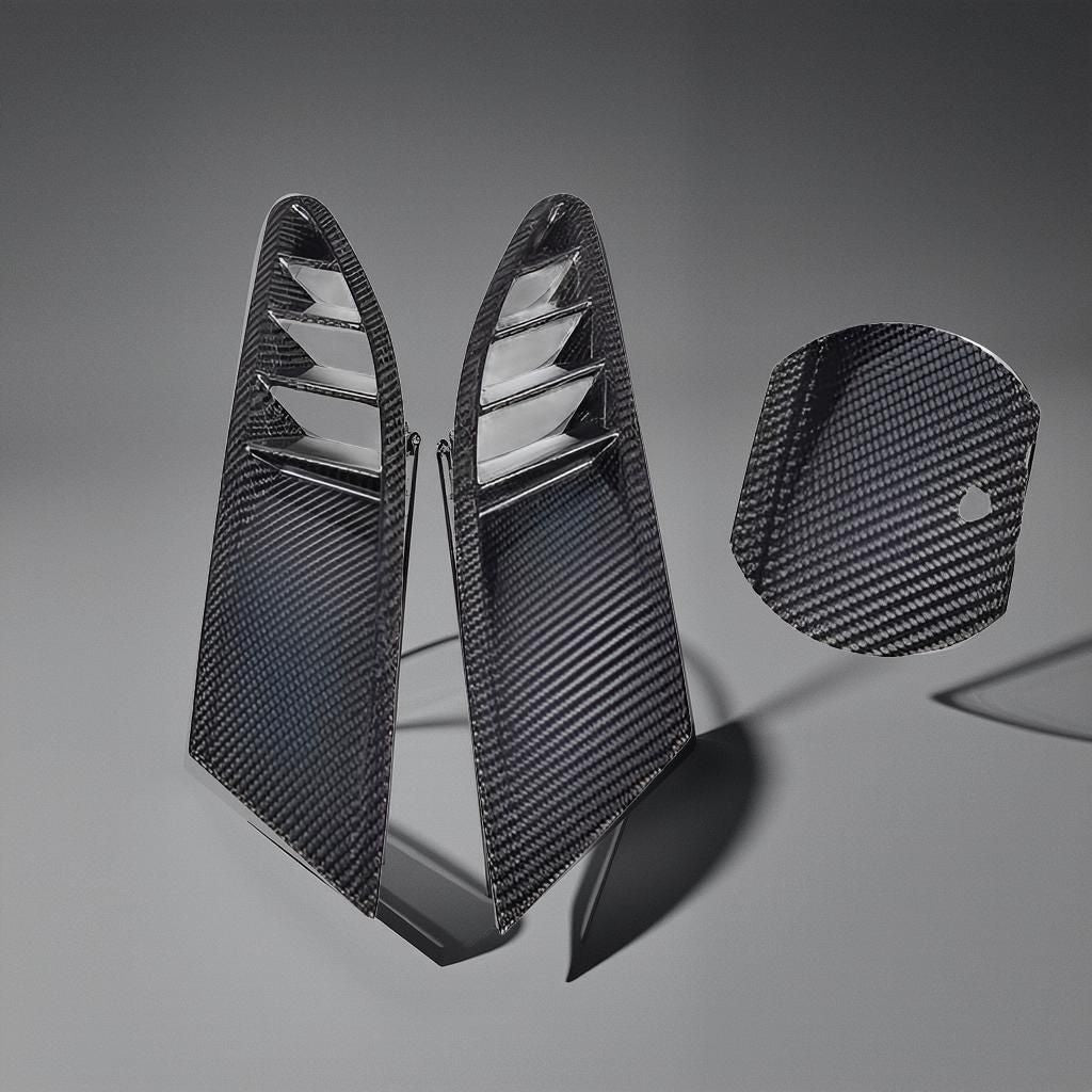 Carbon Fiber Front Bumper Air Intake Vents for Ferrari 458 Italia Coupe (2011-2013)