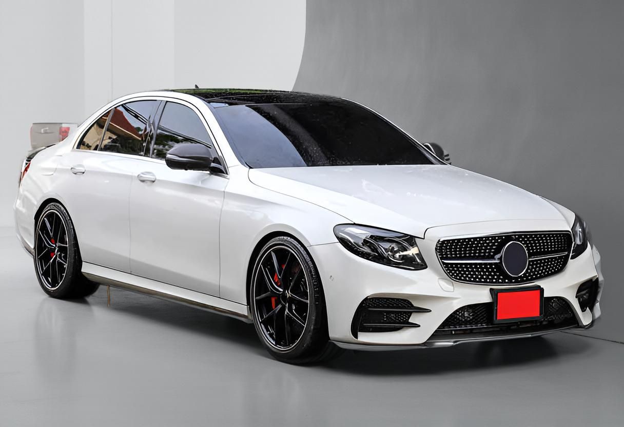 Mercedes Benz W213 E-Class E43 AMG 2017-2019 Carbon Fiber Front Lip Splitters