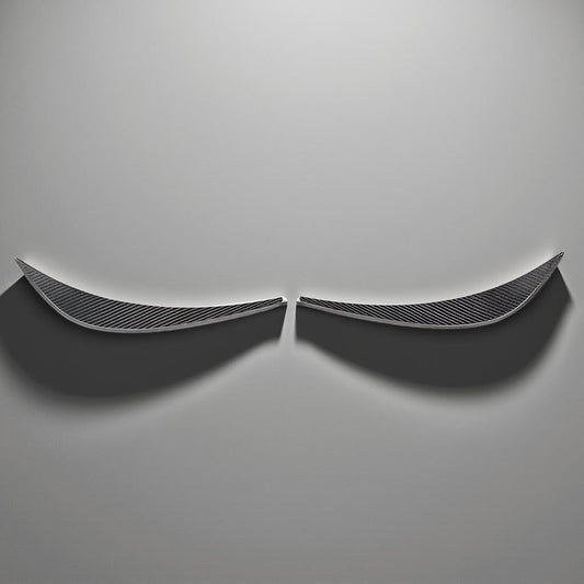 Audi R8 V8 Gen1 Carbon Fiber Front Bumper Fins (2009-2015)
