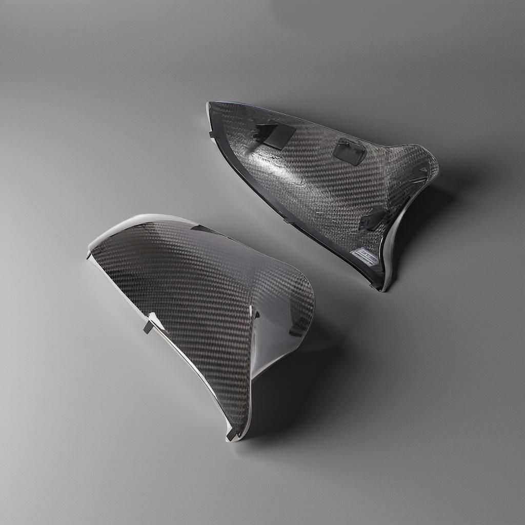 Dry Carbon Fiber Side Mirror Cover Caps for BMW 2, 3 & 4 Series (M3, M4 & M2C) F80, F82, F83 & F87 2018-2020
