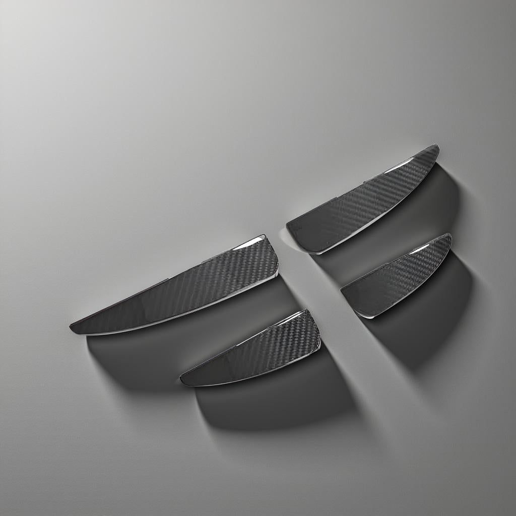 Dry Carbon Front Bumper Fins - Audi R8 V10 GT Coupe (2023)