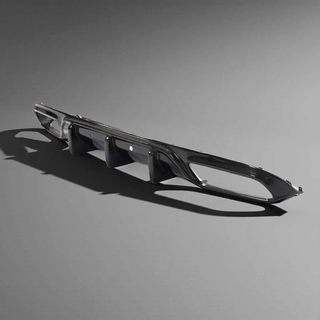Mercedes W205 C63 AMG 2-Door Carbon Fiber Rear Diffuser Lip (2015-2019)