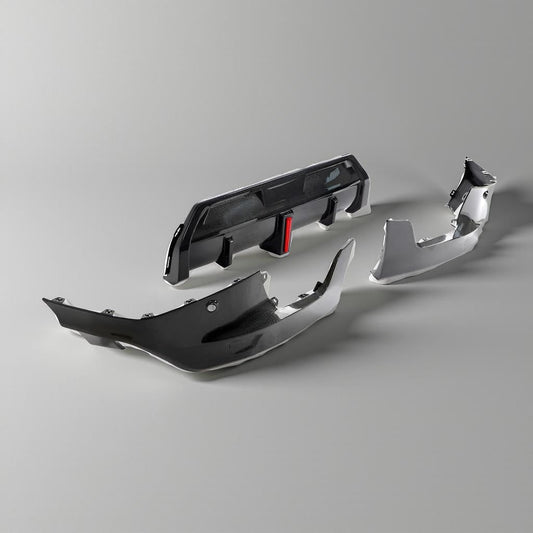 BMW 2 Series G42 M Tech Carbon Fiber Rear Bumper Diffuser Protector (2022-2023)