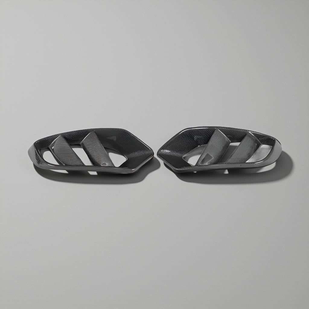 Carbon Fiber Front Bumper Air Vent Cover - Mercedes W205 C-Class C180/C200 (2015-2017)