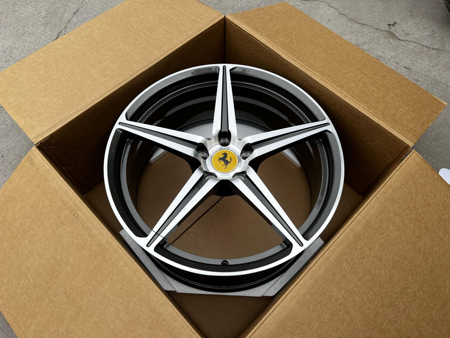 Ferrari Custom-Forged Alloy Aluminum Lightweight Rims (5×114.3 Bolt Pattern)