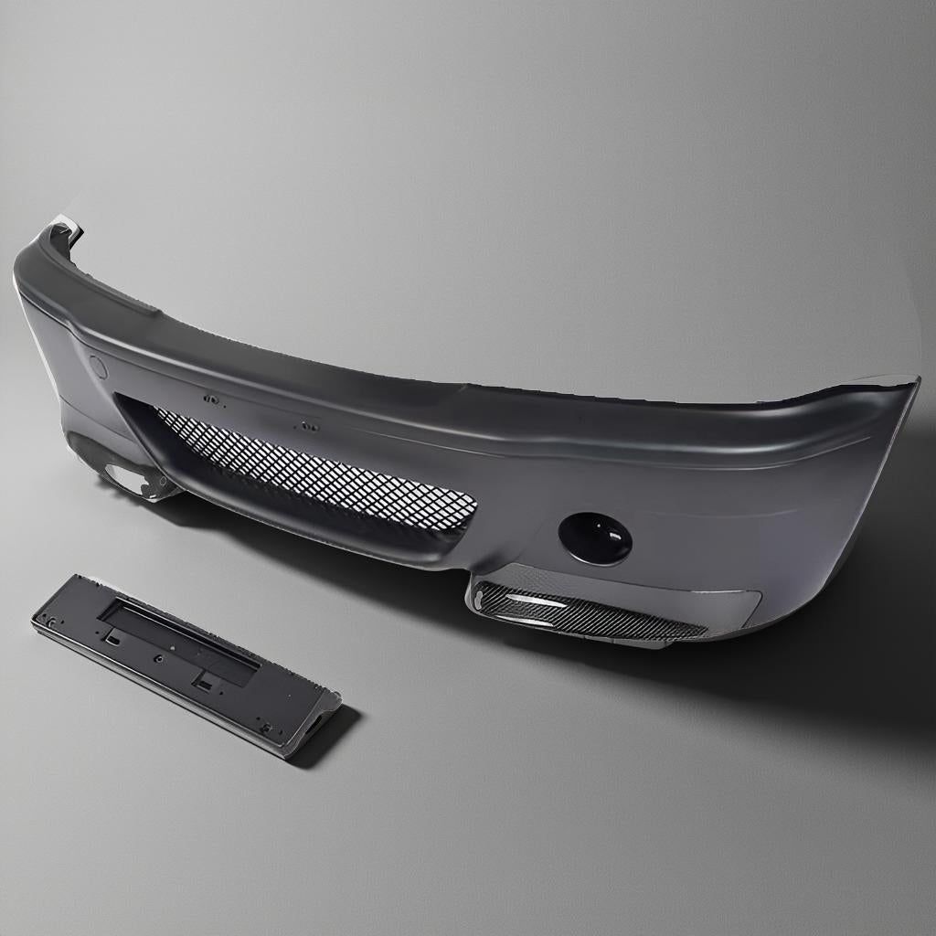 E46 M3 Front Bumper Kit for BMW 3 Series with Carbon Fiber Splitter