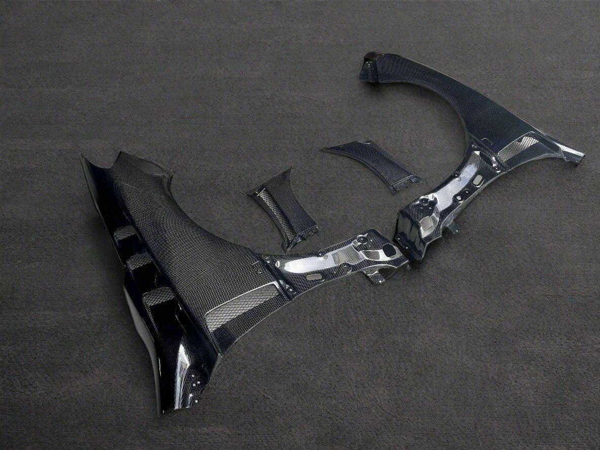 NYTFORGE Carbon Fiber Front Fenders with Vent Style for Subaru WRX STI (2015-2021)