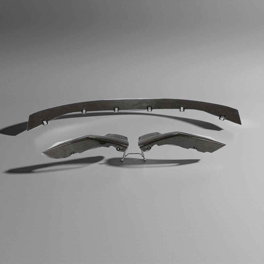 Dry Carbon Fiber Front Bumper Lip for BMW G80 M3 & G82 M4 (2021-2022), Set of 3