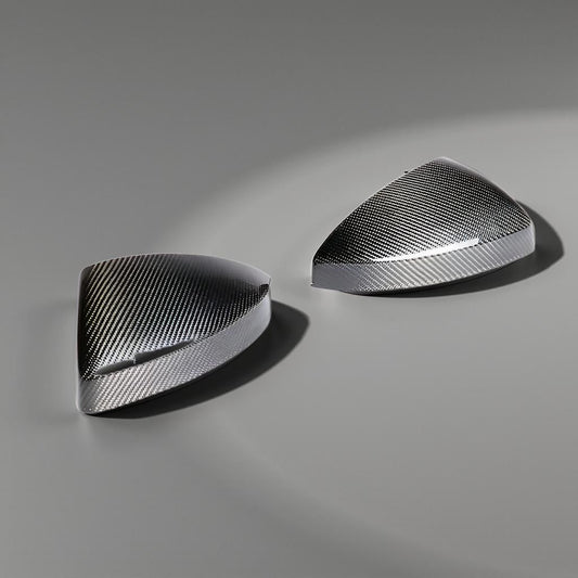 TT Carbon Fiber Mirror Covers for Audi TT 8S MK3 TTS & TTRS S-Line 2-Door (2015-2019) with Side Lane Assist Hole