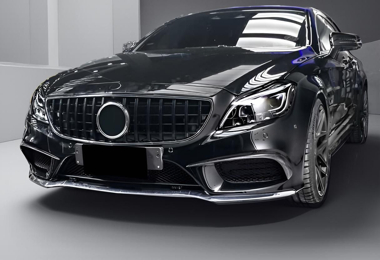 Glossy Black GT Grille for Mercedes Benz W218 CLS400, CLS500, & CLS550 Sport Sedan (2015-2017)