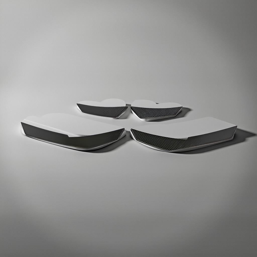 Carbon Fiber Front Fins Diveplane for Audi R8 V10 2016-2018 (A Style)