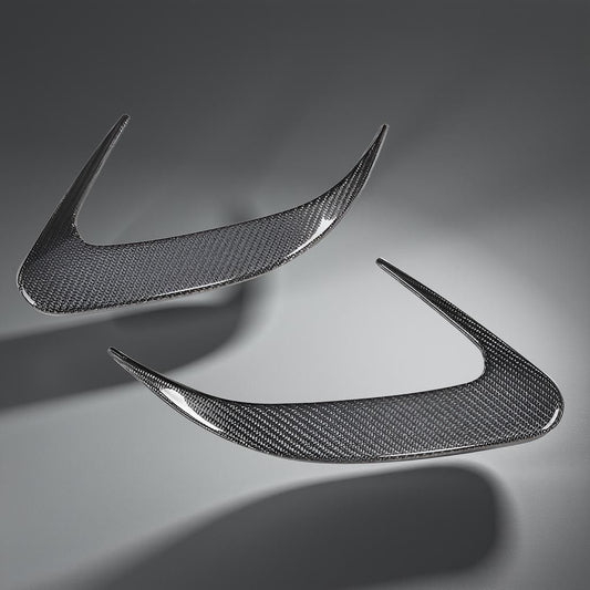 Vacuum Carbon Rear Bumper Vent Trims - Mercedes-Benz CLS (CLS400, CLS500, CLS550, CLS63 AMG) (2015-2017)