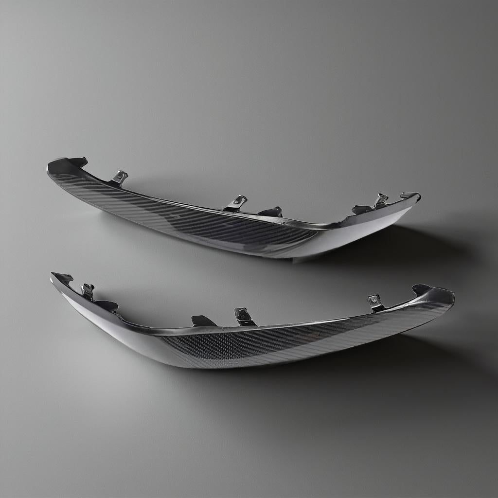 Carbon Fiber Front Fog Lamp Mesh Mask - Mercedes-Benz C-Class W205 & C63 AMG (2015-2017)