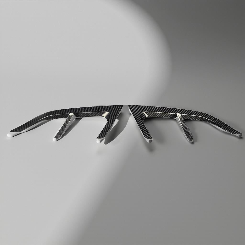 Carbon Fiber Rear Bumper Side Air Intakes - Mercedes CLA C117