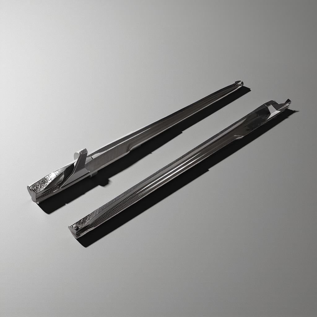 Dry Carbon Fiber Side Skirts & Splitter for Porsche 911 991 Carrera 4 GTS 3.0T (2017-2019)