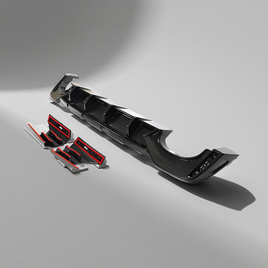 RS6 Dry Carbon Fiber Rear Diffuser - Audi RS6 C8 Sedan (2019 to 2021)