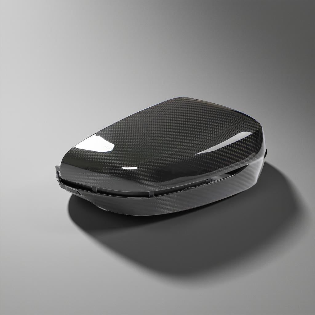 Dry Carbon Fiber Rearview Mirror Cover for BMW 3, 4, 5, 6, 7, 8 Series (G20, G28, G22, G23, G24, G30, G38, G32, G14, G15, G16)