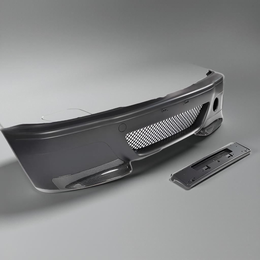 E46 M3 Front Bumper Kit for BMW 3 Series with Carbon Fiber Splitter