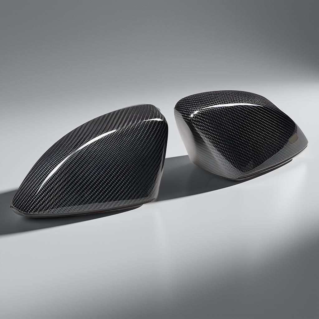 Carbon Fiber Side Mirror Cover Caps for Audi A3 8V (Without Side Assist)