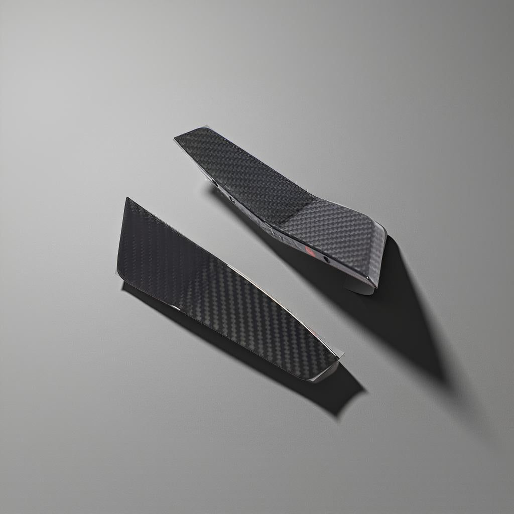 Dry Carbon Fiber Front Bumper Canards - Audi RS7 Sportback Base 4-Door (2020 & 2021)