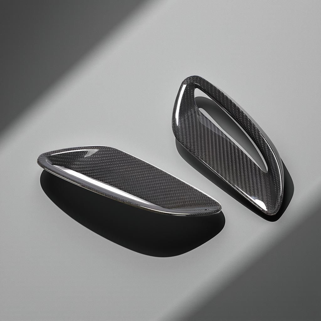 Dry Carbon Fiber Engine Hood Vents for Jaguar F-Type X152 Base Coupe 2020-2021